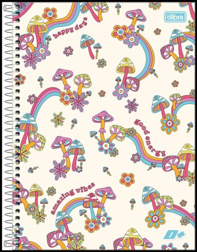 Kit de Caderno, 01 Matéria, Capa Dura, Colegial D+ Feminino, 96 Folhas, Tilibra, Pacote com 4 Unidad