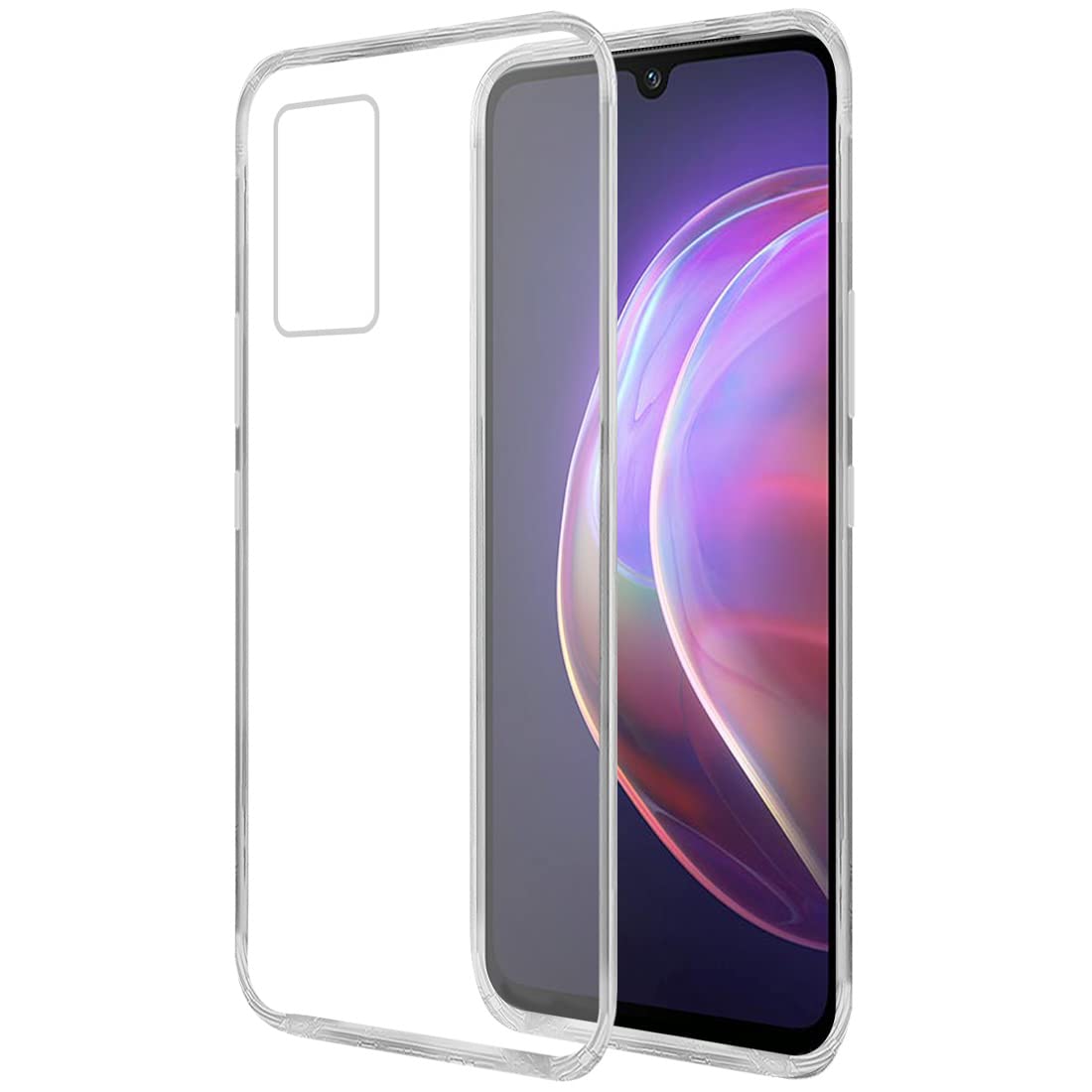 Amazon Brand - Solimo Mobile Cover for Vivo V21 5G (Soft & Shockproof Back Case with inbuilt Cushioned Edges), Transparent (B098PFW6FV) Amazon Price History, Amazon Price Tracker