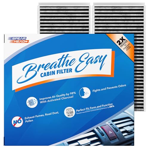 Image of Spearhead Odor Defense Breathe Easy AC & Heater Cabin Filter, Fits 2 Series, i3, i3S, X1, X2, 16-24 Mini Cooper /Clubman, 17-24 Countryman Like OEM, Up to 25% Longer Lasting w /Activated Carbon (BE-554)
