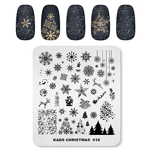 Alexnailart Professionelle Nagel Stempelplatten Weihnachten Muster Vorlagen Maniküre Schablonen Nagel Kunst Druck Werkzeuge – Bild 6