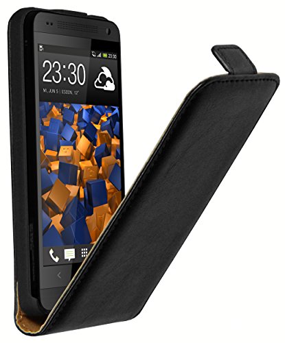 mumbi PREMIUM Etui à clapet pour HTC One Mini - Étui de protection à rabat Flip Style noir