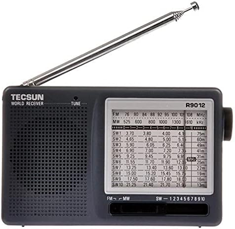 TECSUN R-9012 Portable Digital Shortwave Radio AM/FM/SW(1-10) 12 Bands Receiver Receiver(UK-9012)