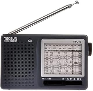TECSUN R-9012 Portable Digital Shortwave Radio AM/FM/SW(1-10) 12 Bands Receiver Receiver(UK-9012)