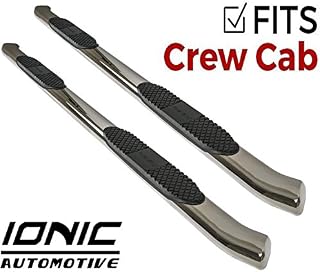 Ionic 5" Stainless Steel Curved Nerf Bars (fits) 2019-Up Dodge Ram 1500 Crew
