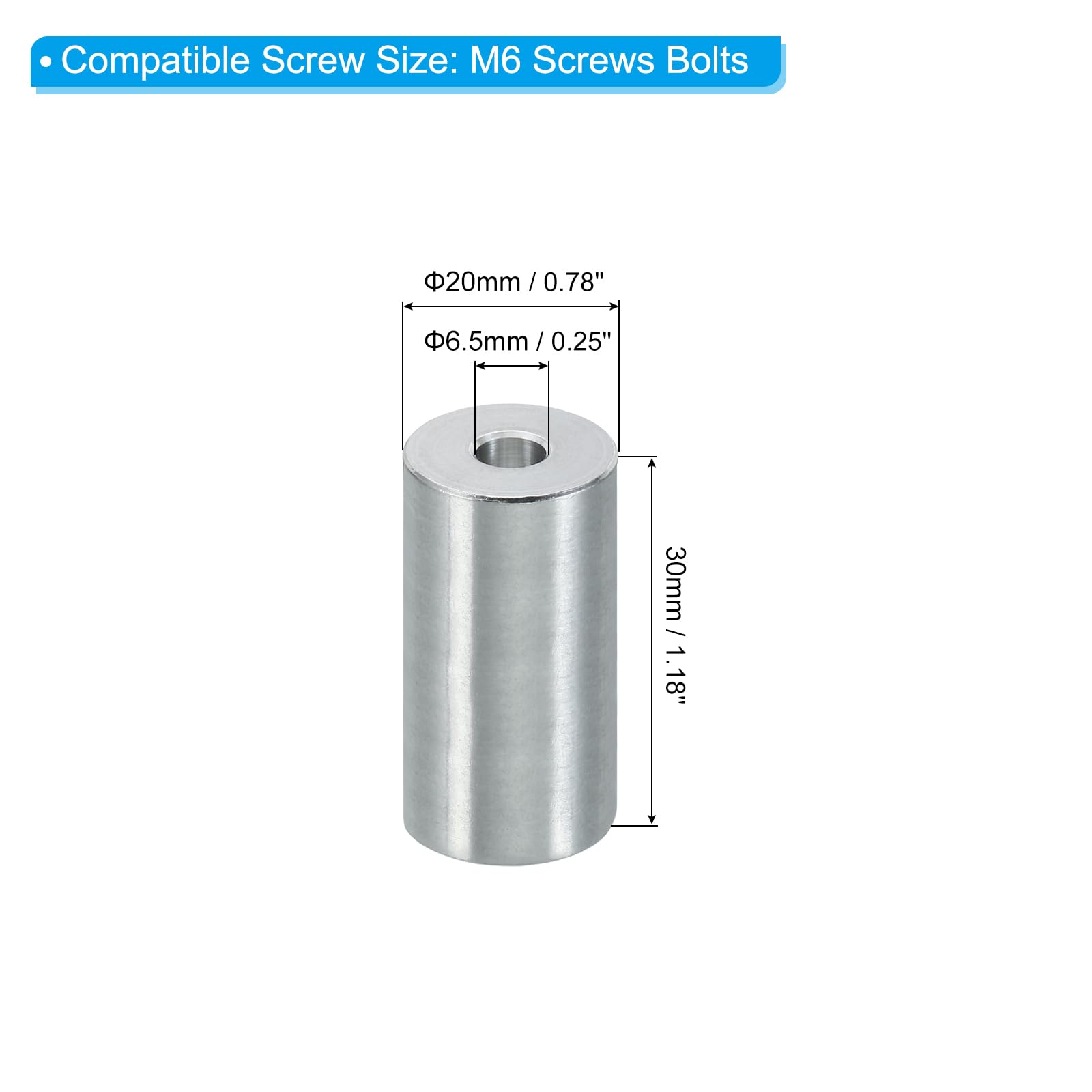 PATIKIL M6 Aluminum Spacers - Image 2