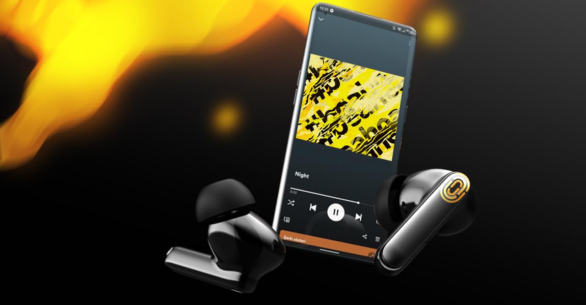 HATOR Hyperpunk Truepods Hybrid ANC - Cuffie in-ear Bluetooth 5.4 con Hybrid Active Noise Cancelling, batteria 25h, modalità di trasparenza, bassa latenza 40ms, IPX4, controllo touch, nero