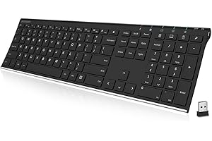 Arteck 2.4G Wireless Keyboard: Experience Laptop-Style Typing on Any Device