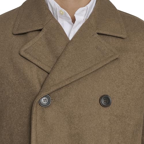 Dockers Men's Wool Blend Peacoat, Chocolate, Medium - image 3