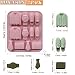 2PCS Father's Day Silicone Molds 12 Cavities Dad Theme Chocolate Baking Mold with Suit Watch Tie Design Silicone Candy Molds for DIY Cake Toppers, Jelly, Ice Cube, Handmade Soap Making