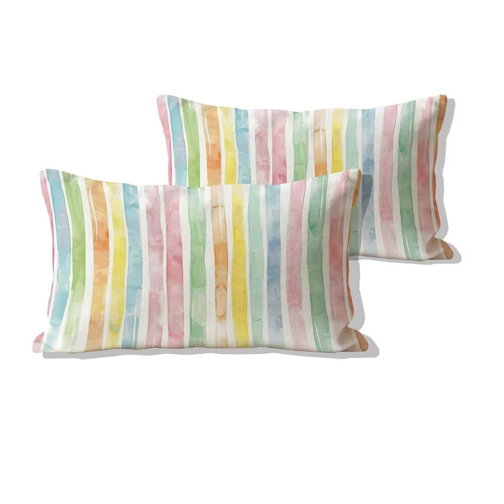Housses de coussin 40x80cm lot de 2 décoratives pour canapé salon