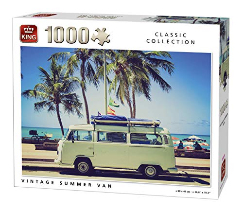 King 5719 vintage Summer Van puzzle da pezzi, 68 x...