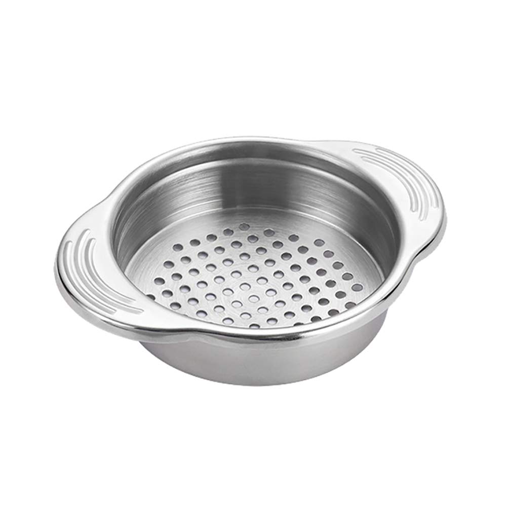 Hugede Silver Stainless Steel Tuna Strainer Press Food Can Strainer Colander Filter Oil Drainer Remover For Kitchen Straining