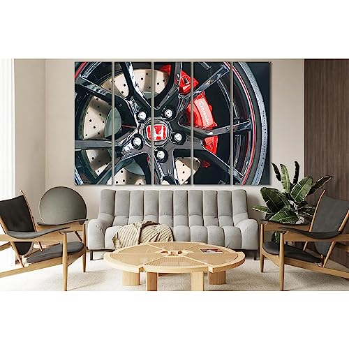 Kit de frein Honda №SL741 ZELLART tableau sur toile 5 panneaux 150 x 100 cm