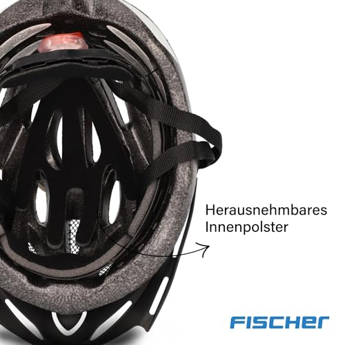 Fischer Erwachsene Fahrradhelm, Radhelm, Cityhelm, Weiß rosa