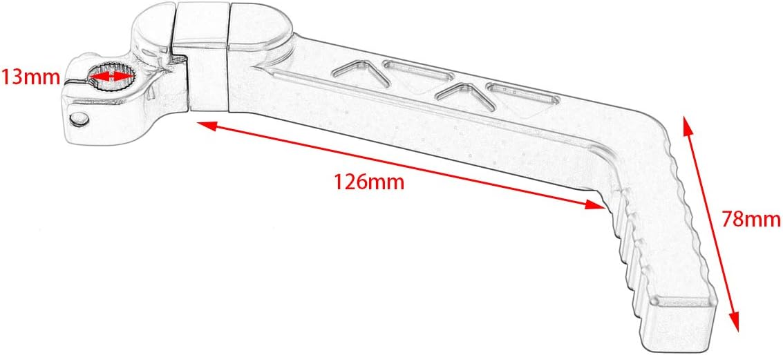 JRL CNC Kick Start Starter Lever Blue for Honda XR50 CRF50 XR70 CRF70 50cc 70cc 110cc 125cc Pit Bikes and SDG SSR Baja Pitster Taotao Coolster Lifan Loncin