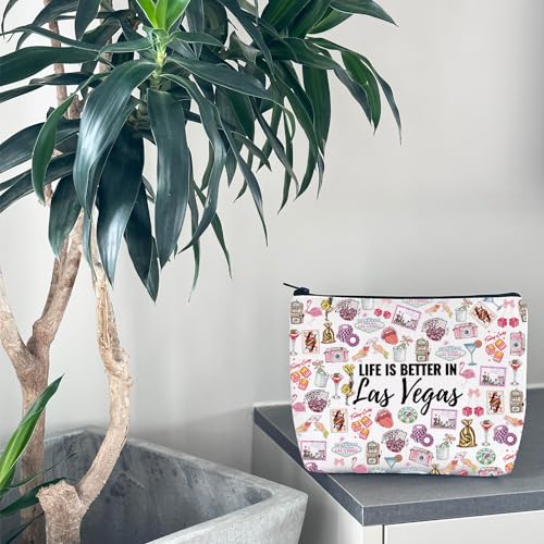 Las Vegas Travel Gift Las Vegas Gift for Women Life is Better in Las Vegas Makeup Bag Las Vegas Vacation Gift (in Las Vegas Bag EU) - Image 3