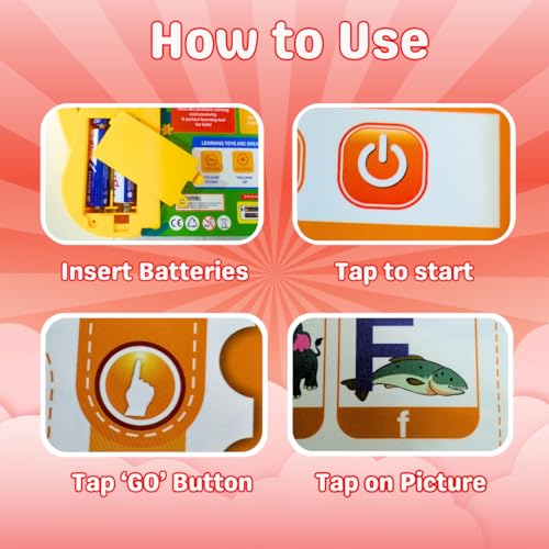 Image of Smart Readers Early Learning Study E-Book (for Kids 3-7 Years) | Interactive Learning & Speech Development | Screen-Free Educational Toy for Toddlers