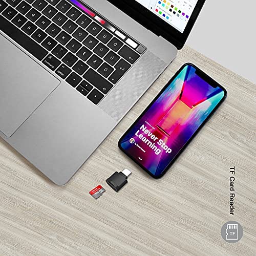 Lettore di Schede Micro SD USB C, OTG Lettore Schede di Memoria Micro SD Tipo C, Lettore Micro SD USB C per Micro SD, Micro SDHC, Micro SDXC, Card Reader Micro SD/TF, Plug and Play