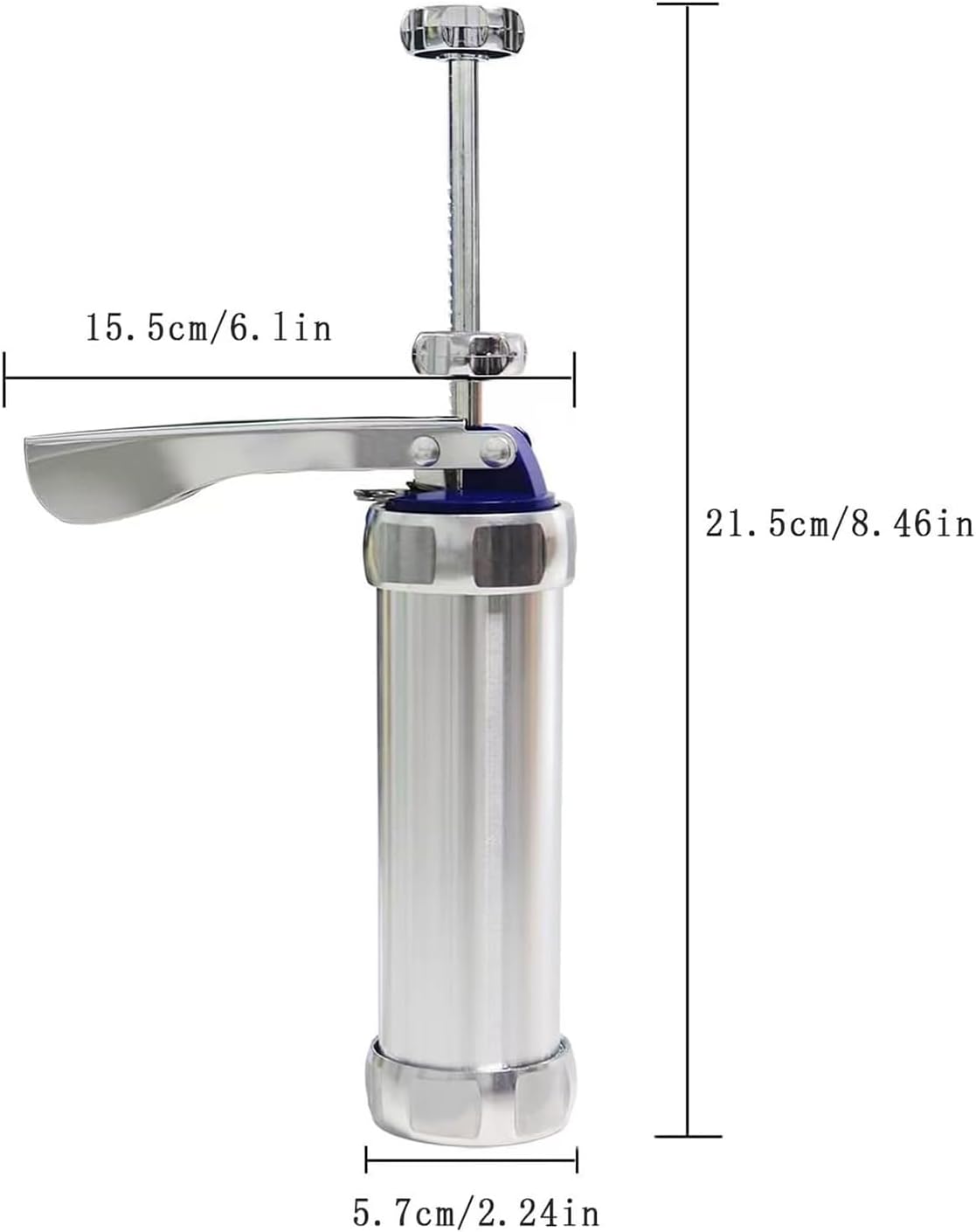 Cookie Press Machine, Stainless Steel Biscuit Maker with 20 Molds and 4 Nozzles for Baking and Dessert Decoration