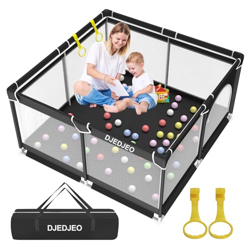 YUMBOT Box Bambini,125x125cm Recinto per Bambini,Box Neonato con Porta...