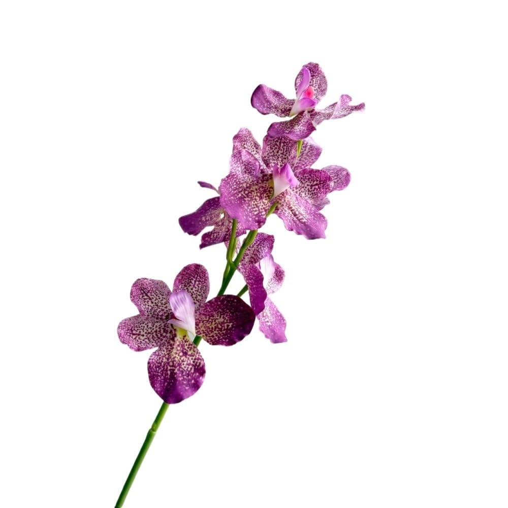 Huffa Pinkpurple Artificial Hand-Feel Orchid Flower Arrangement For Lobby Table - Realistic Floral Decor(Pinkpurple)