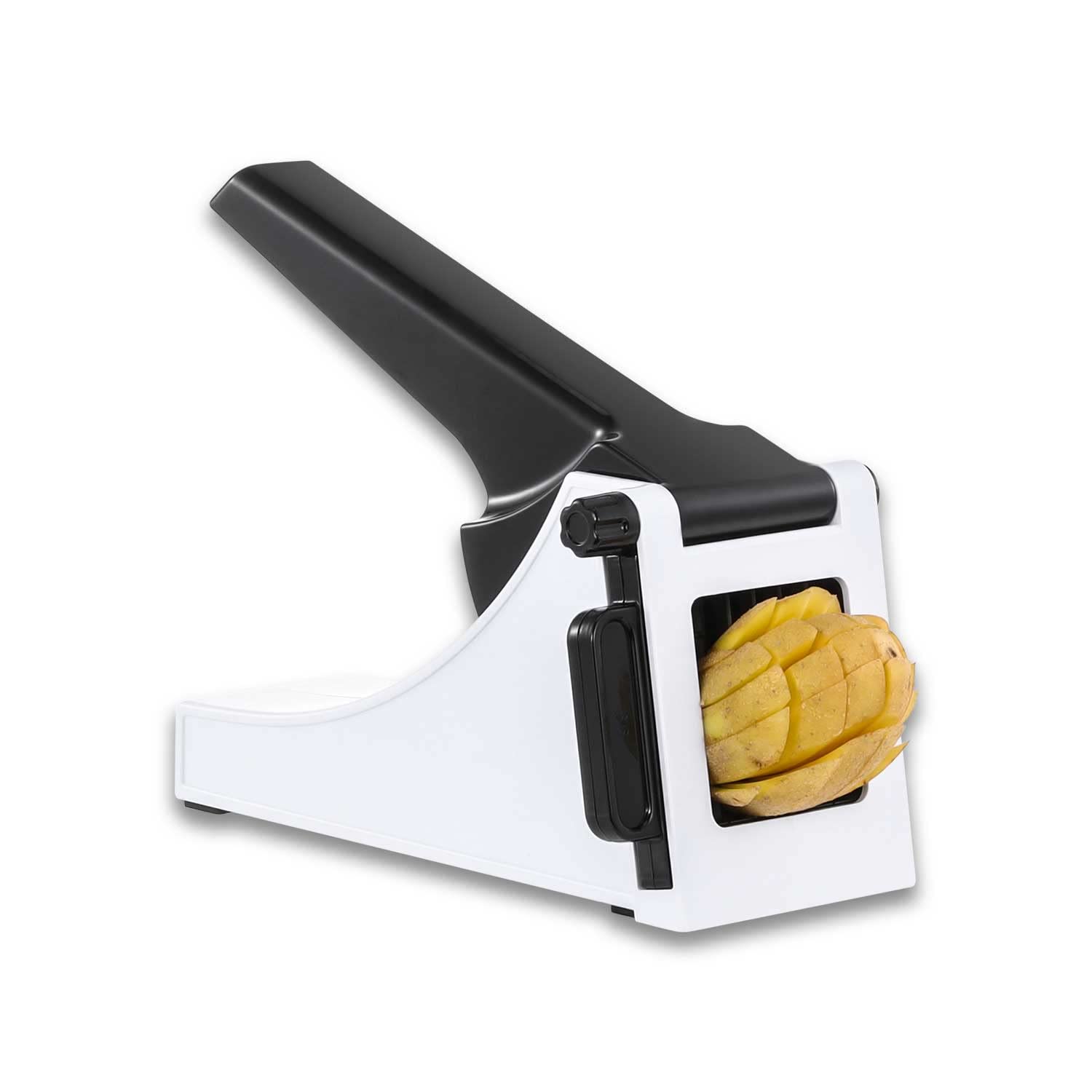 Cozzyware Potato Cutter and Vegetable Chopper - Manual French Fry Machine and Kitchen Potato Press - Prepare Fries, Carrots, Onion, Veggies, Apple and More