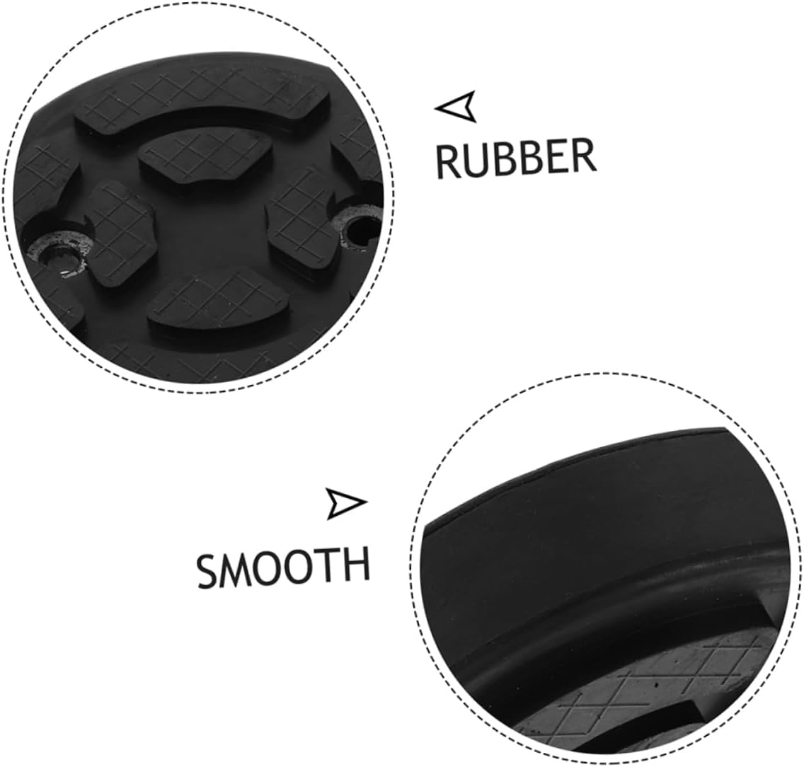 OUNONA 2pcs Lift Accessories Trailer Stabilizing Jack Stand Pad Motorhome 𝐔𝐩𝐠𝐫𝐚𝐝𝐞𝐝 Pinch Lifting Hydraulic Heavy Large Leveling Jack Pads for Floor Jack Vehicle Lifts Rubber Black