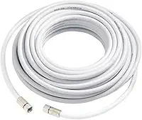 Fio Cabo Coaxial P/Antena Malha 67% C/Conector 10 Metros