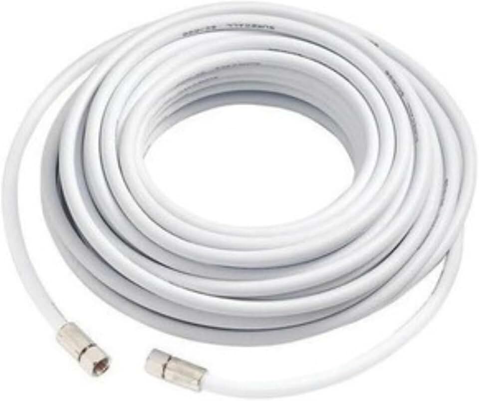 Fio Cabo Coaxial P/Antena Malha 67% C/Conector 10 Metros