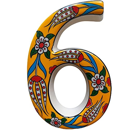 Letrero de inauguración de cerámica grande, letrero de dirección de cerámica, letrero de número de casa, letrero de puerta, personalizado, decorado a mano, regalos de inauguración de la casa