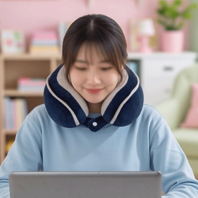 JSEIAJB Neck-Supporting Headrest U-Shaped Pillow Neck Protector for Office Lunch Break