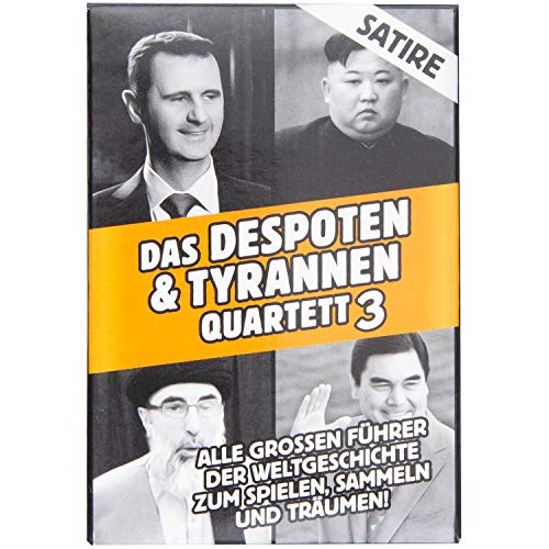 GOODS+GADGETS Tyrannen & Despoten Quartett - Juego de cartas de los...