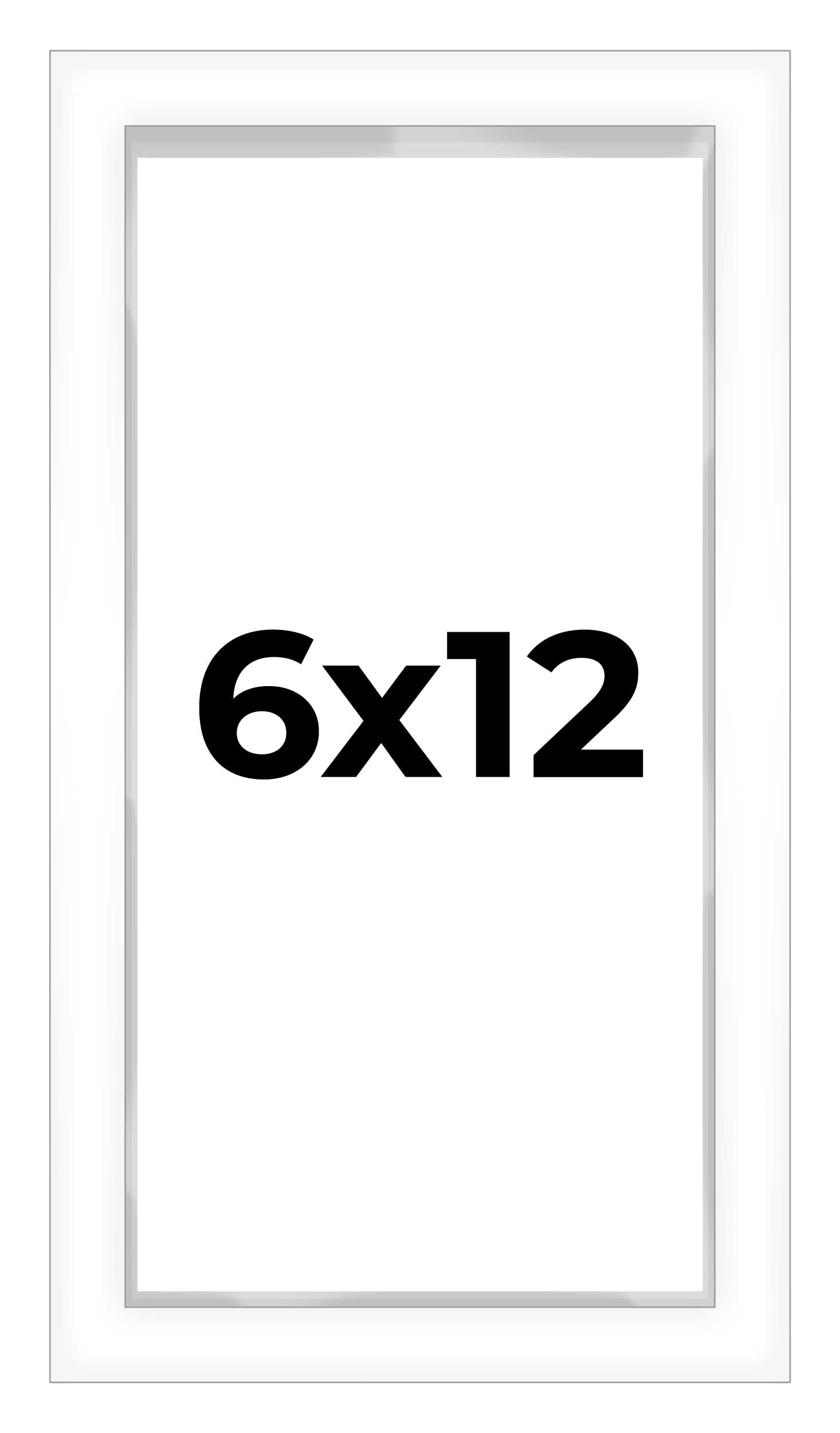 Amazon.com - 6x12 Shadow Box White Contemporary Frame - Interior