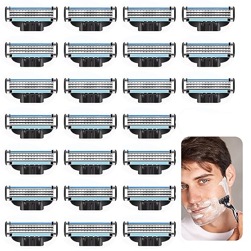 Lamette Mach 3 Turbo 24 PCS Ricariche per Lame per...