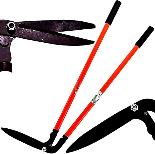 Professional 36 Side Cutting Border Shears - Precision Garden Shears for Clean Edges and Pristine Borders - Ideal for Lawn, Hedge, and Shrub Trimming - Ergonomic Design for Comfortable Use