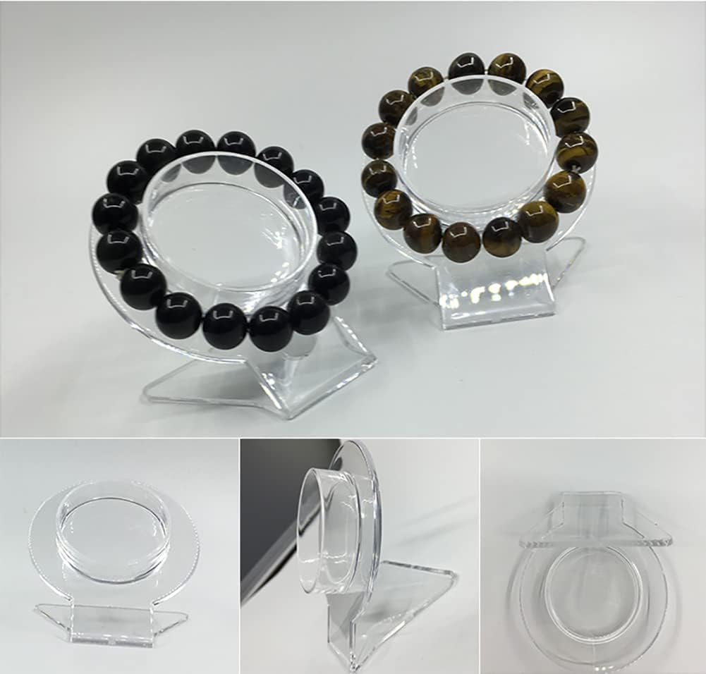 WinldMonmo Clear Acrylic Bracelet Display Stands, Bangle Organizer Rack, Jewelry Bracelet Display Holder