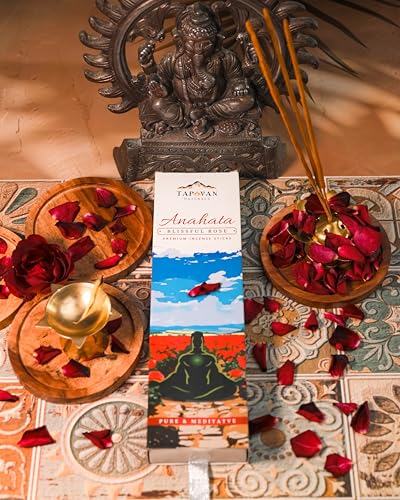Image of Premium Rose Incense Sticks - Handcrafted, Aromatic Rose Fragrance for Meditation, Relaxation & Calm Mind | Pack of 2 (80 Sticks)