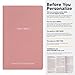 Personalized NKJV Bible Faux Leather Small Print Economy Bible with Custom Name at The Lower Right Side & Red-Highlighted Verses, Custom Gift for Christian & Religious Events | Pink