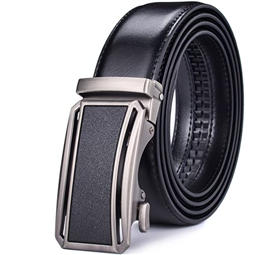Ceintures en cuir véritable adaptées aux costumes d'affaires avec boucle automatique