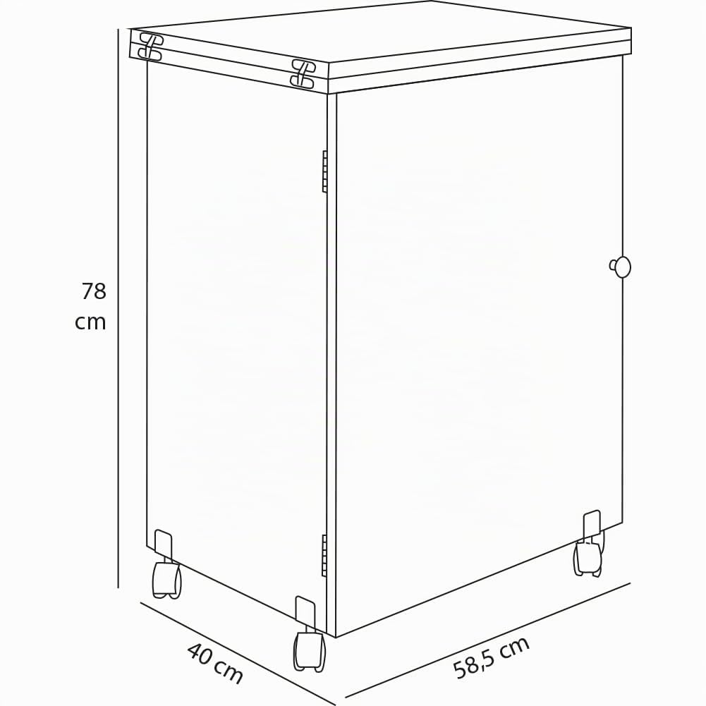 Shally Dogan Mueble para máquina de Coser Plegable con 5 Ruedas giratorias, Mesa de Coser de Madera Plegable para Ahorrar Espacio, Tabla de Planchar retráctil, Mesa de Escritorio Multiusos (Cerezo)