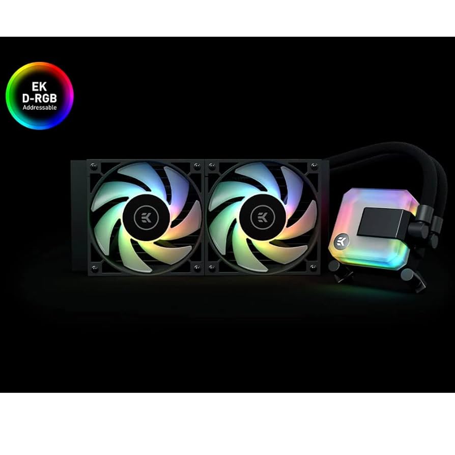 EK AIO 280 mm, D-RGB All-in-One CPU Water Cooler with
