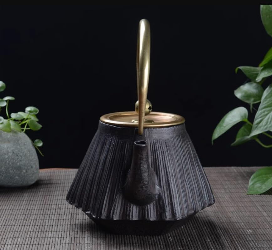 煎茶道具 錫半製 本錫 急須 湯沸し 約337g 時代箱付 煎茶道具 錫半製