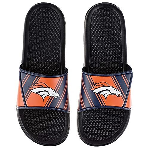 Image of FOCO mens NFL Team Logo Legacy Sport Slide Sandals
