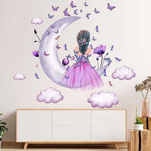 Vinilos Decorativos para Niñas con Mariposas Moradas 2 Planchas miniatura 4