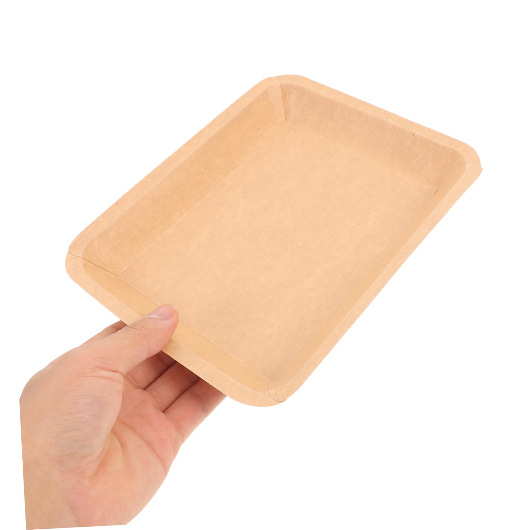 Homoyoyo Bandejas Desechables de Papel Kraft Resistentes y Fáciles de Transportar 50 para Barbacoa y Mariscos Ideales para Restaurantes y Actividades Grandes