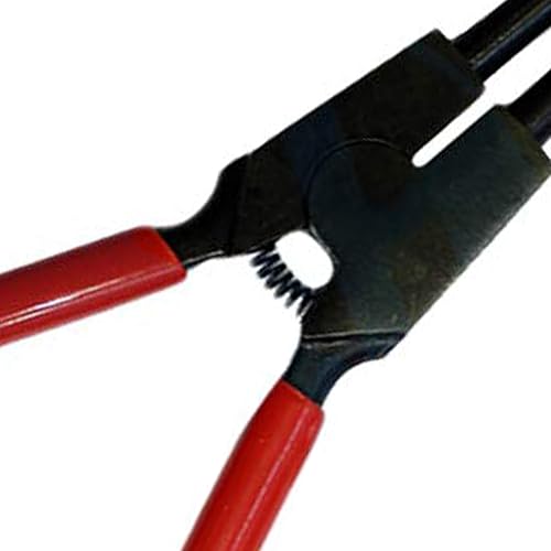 Miniatura 5 de Alicates de anillo a presión resistentes, alcance extra largo de 7 pulgadas con mandíbula recta interna para retener el clip del anillo y la