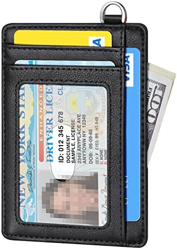 FurArt Credit Card Holder Wallet, Slim RFID Blocking Minimalist Women's Card Wallet