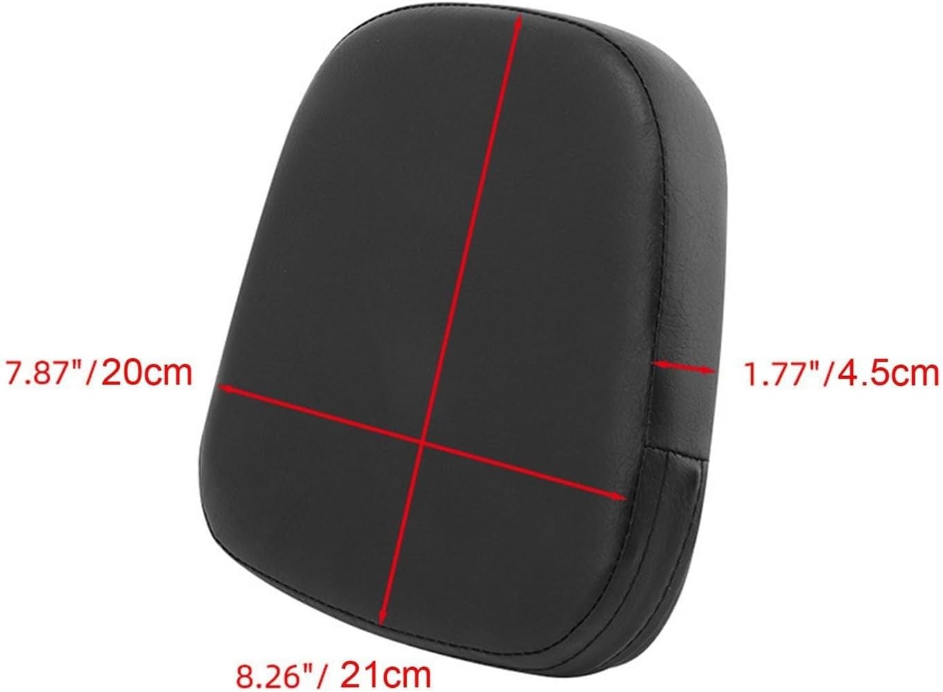 バイクのバックレスト バイク用シーシーバーパッド リアバックレスト シーシーバークッション アクセサリー 簡単バイク用リアバックレス