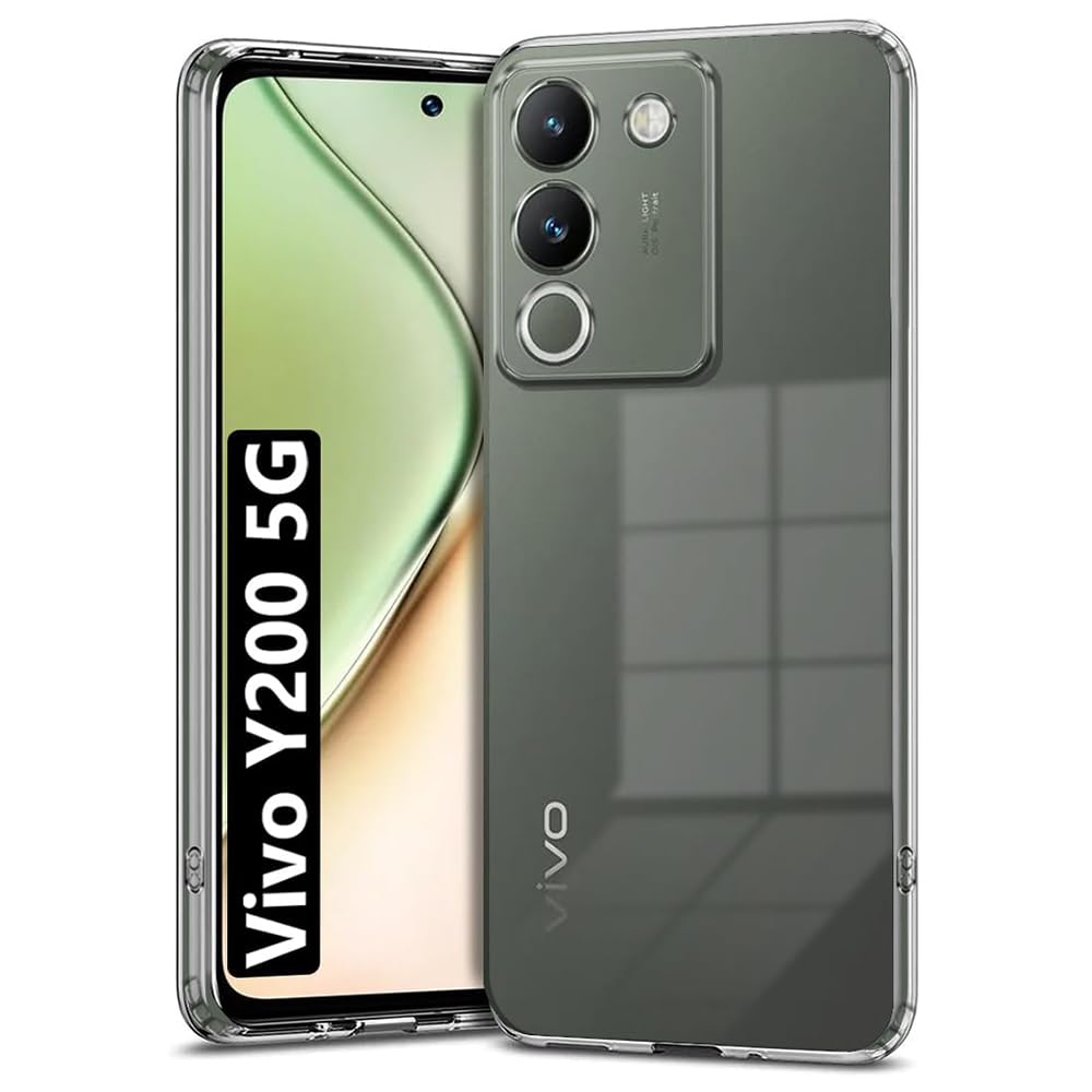 Amazon Brand- Solimo Basic Case for Vivo Y200 5G (Silicone_Transparent) (B0CM6PG7YR) Amazon Price History, Amazon Price Tracker