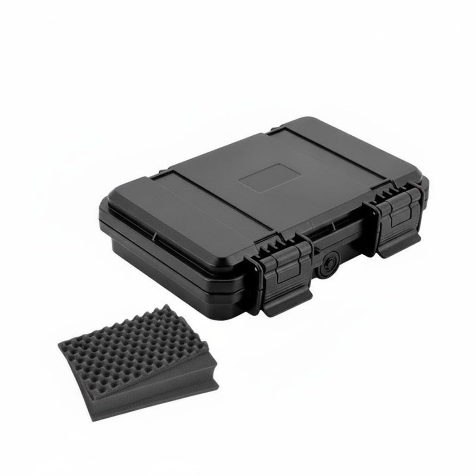 Hardware Valigia Rigida Custodia Impermeabile Scatola Attrezzi Cassetta Attrezzatura con Protezione IP67 Struttura Antiurto PP Interno Spugna Valvola, JSJM1409 Nero Con Spugna